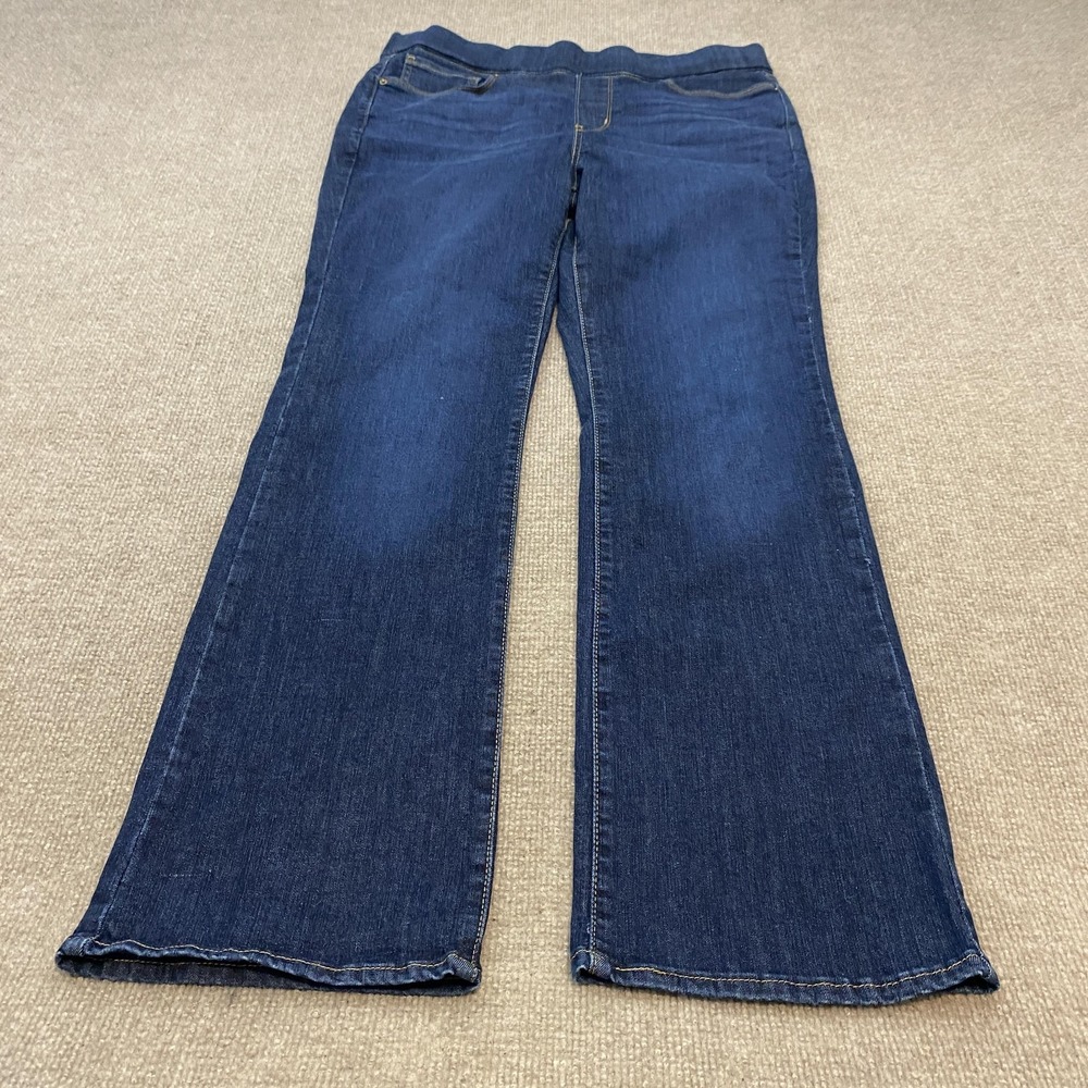 Signature Levi Strauss Pull-On Bootcut Jeans Womens 12M Fits 34x32 Stretch Denim
